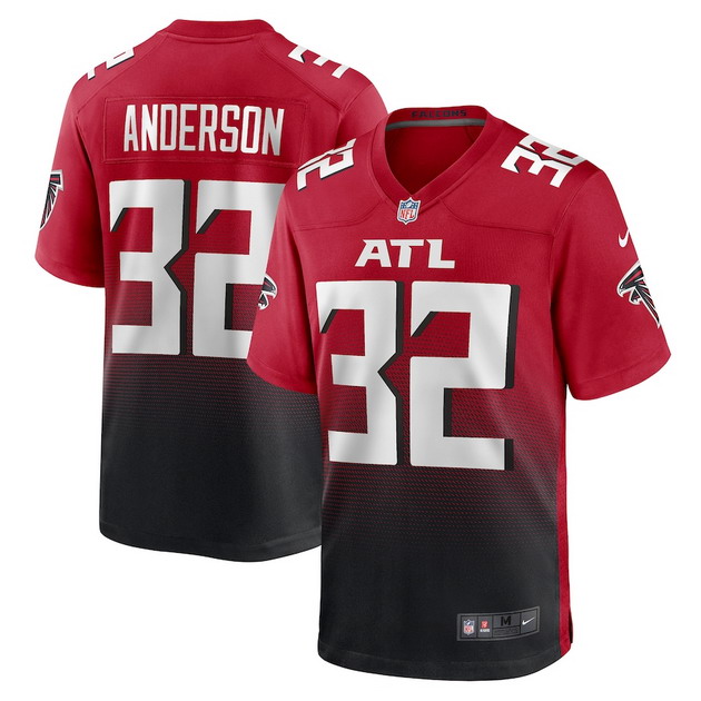 mens nike jamal anderson red atlanta falcons retired player alternate game jersey